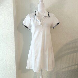 Abercrombie White & Navy Polo Dress